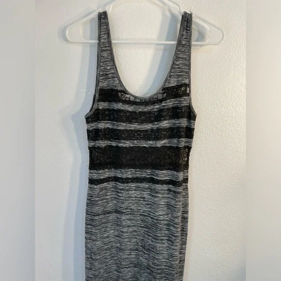 Free people hazy days, space dyed grey and lace Maxi dress, Size small - Picture 6 of 11